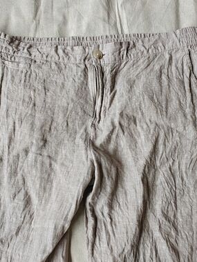 Panama Jack Men's Flat-Front 100% Linen Pants